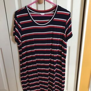 Red, White, Blue T-Shirt Dress